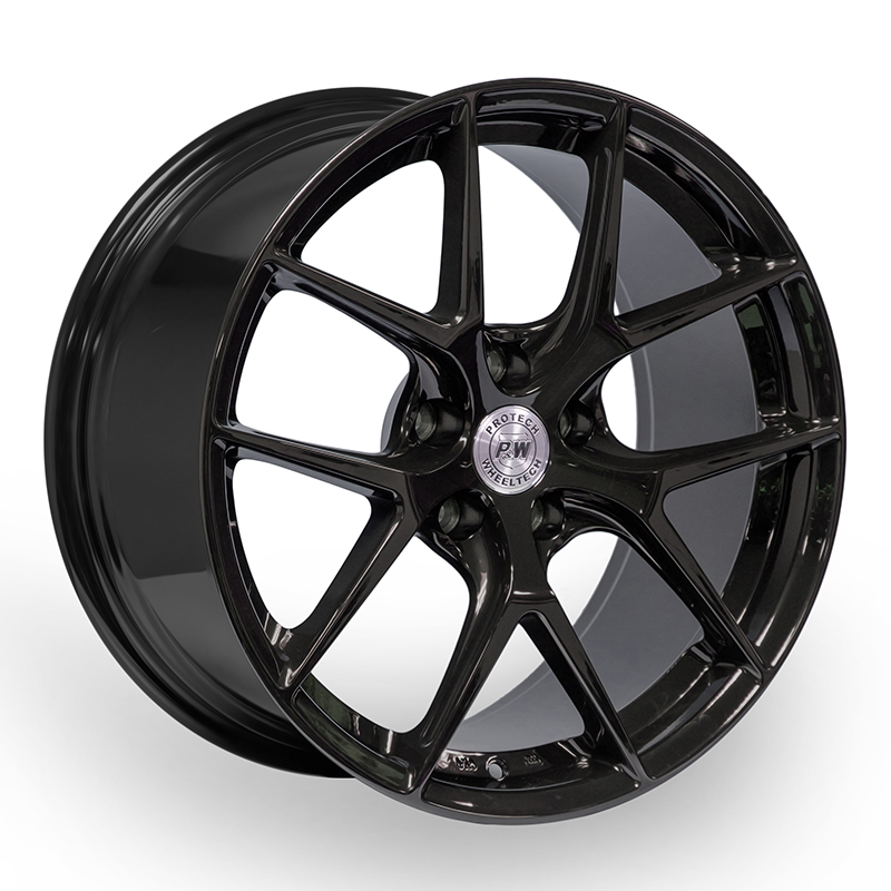 Protech Wheels P101 18x9 5x112 ET35 DIA:66.6 Black (C)