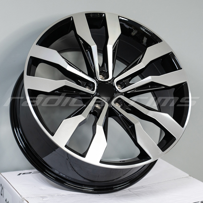 FF Wheels D5389 20x8.5 5x112 ET41 DIA:57.1 Black Machined Face