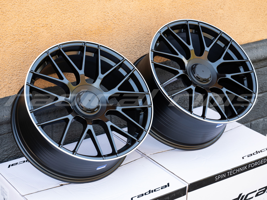 FF F8083 19x8.5 5x112 ET35 DIA:66.56 Matt Black Machined Lip