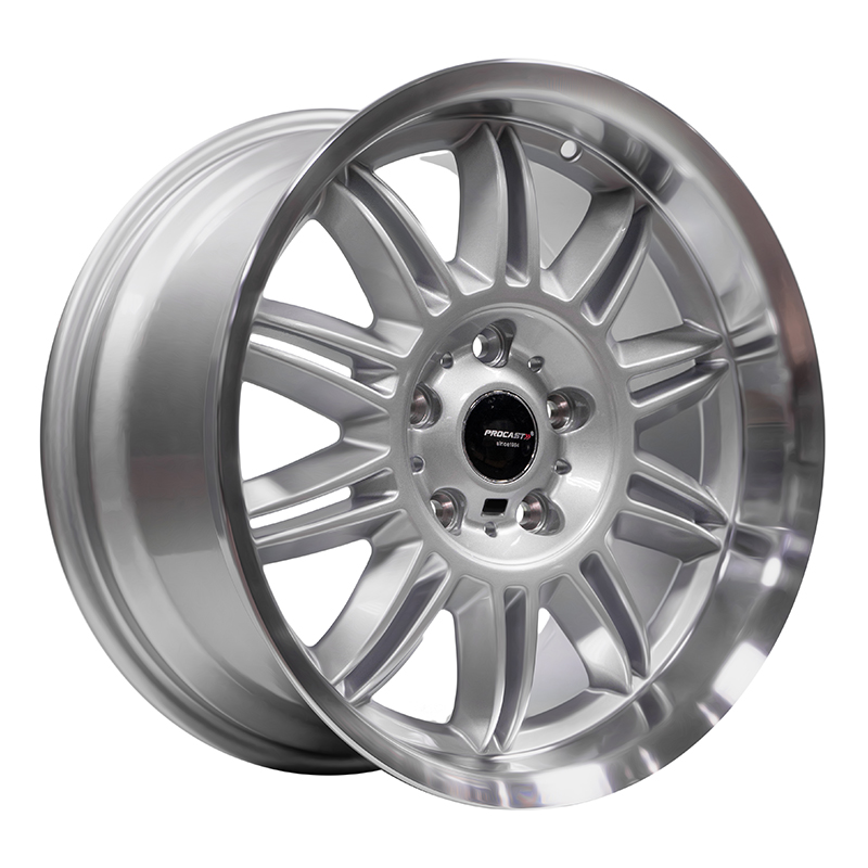 Procast Style 39 17x7.5 5x120 ET32 DIA:72.56 Silver Machined Lip