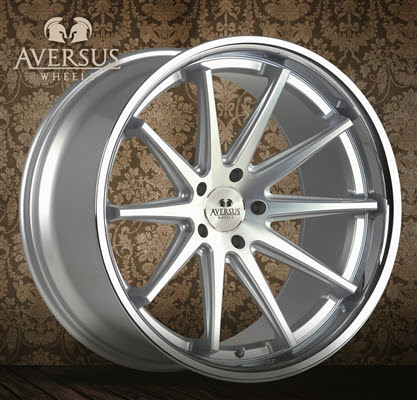 Aversus Aurelia (2027) 20x10 5x120 ET40 DIA:72.56 Silver Machined Face + SSL