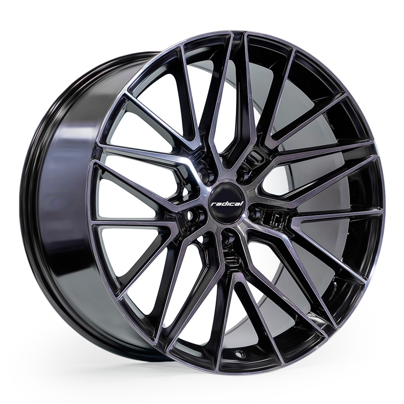 Radical STF-08 20x10 5x112 ET40 DIA:66.6 Black Brushed W/ Tinted Face