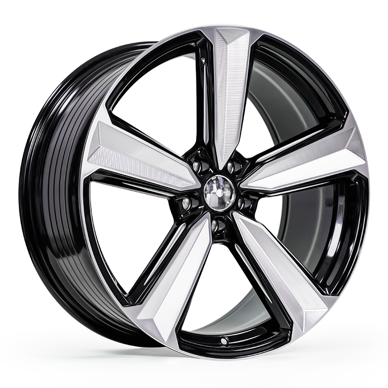 FF F200 20x8.5 5x108 ET35 DIA:73.1 Black Machined Face Milling