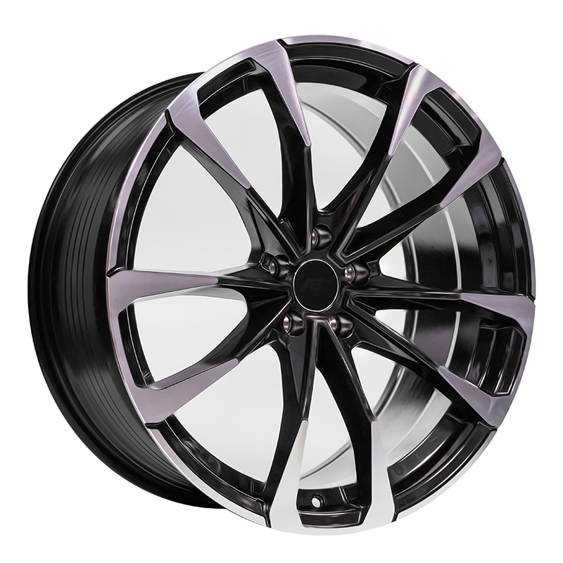 ND 028 (Flow Form) 20x9 5x108 ET35 DIA:73.1 Black Machine Face