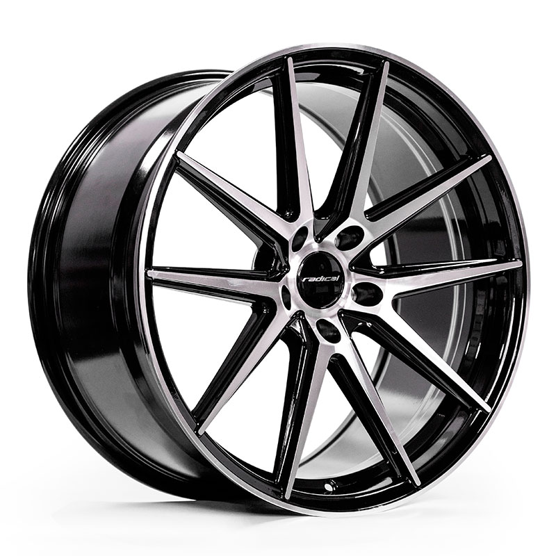 Radical STF-04 20x10 ET38 5x120 DIA:74.1 Black Machined Face