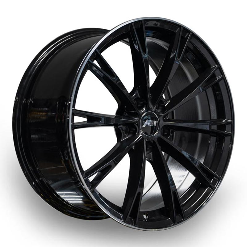 ABT GR (Replica) 18x8 5x112 ET35 DIA:66.5 Black Machined Lip