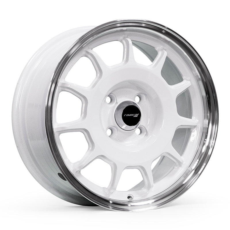 Radical STF-63 15x7 4x100 ET35 DIA:73.1 White Machined Lip