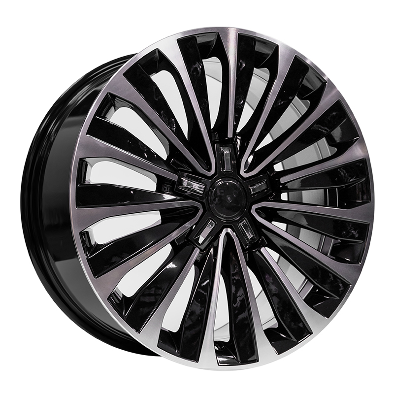 VAG Turbine 18x8 5x112 ET48 DIA:57.1 Black Machine Face