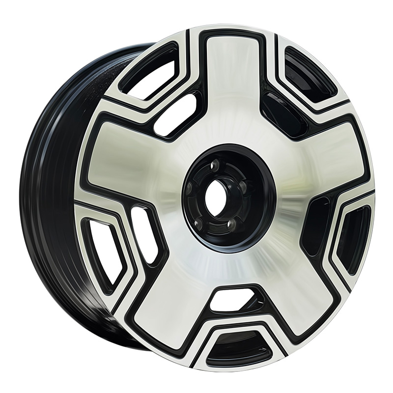 FF F3053 21x10 5x112 ET35 DIA:66.6 Black Machined Face