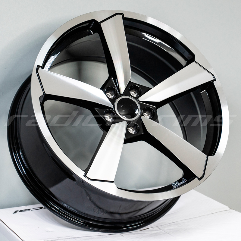 FF Wheels F9781 19x8.5 5x112 ET32 DIA:66.45 Black Machined Face