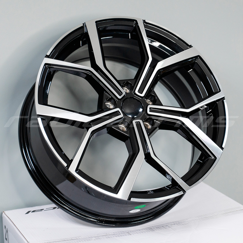 FF Wheels 5563 18x7.5 5x112 ET45 DIA:57.1 Black Machined Face