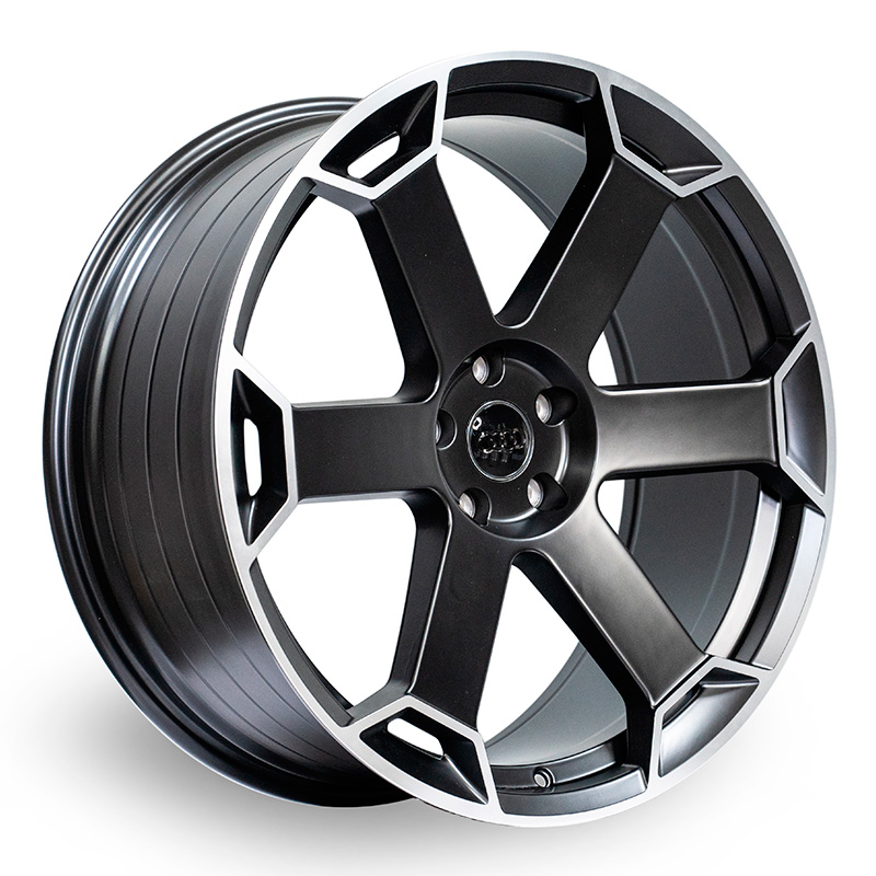 Flow Form GT-Wheels 21x9 5x112 ET30 DIA:66.56 Satin Black Machined Face