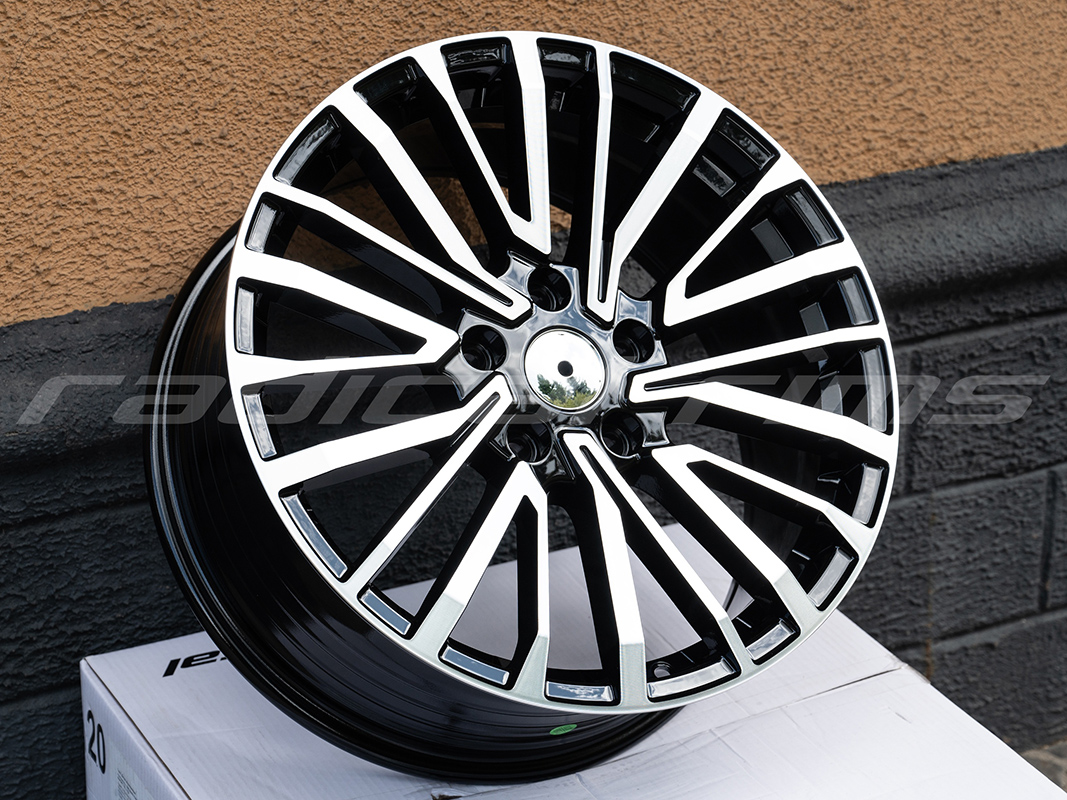 FBX530 18x8 5x120 ET50 DIA:65.1 Black Machined Face