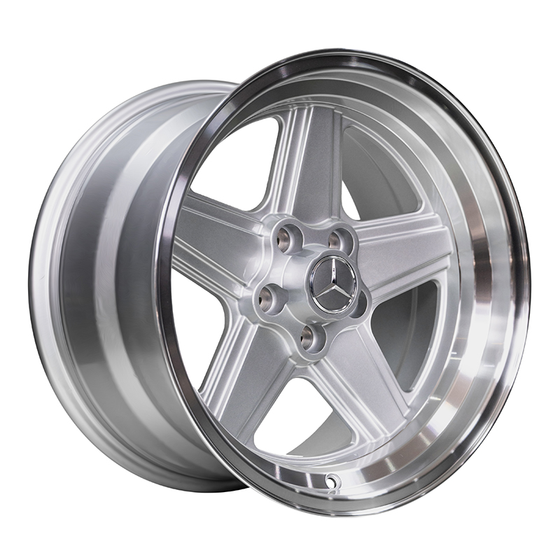 Penta Retro Style 17x9 5x112 ET11 DIA:66.6 Silver Machined Lip