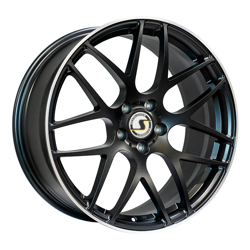 Radical Forged IND3312 19x8.5 5x112 ET42 DIA:66.56 Satin Black Machined Lip