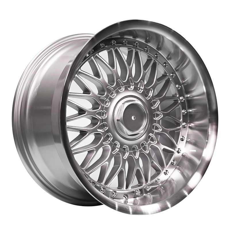 Retro Style 090 17x9 5x112/5x120 ET22 DIA:72.6 Silver Machined Lip