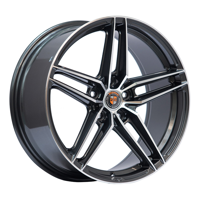 Zoomer ZR001 18x8 5x112 ET40 DIA:66.56 Dark Gunmetal Machined Face
