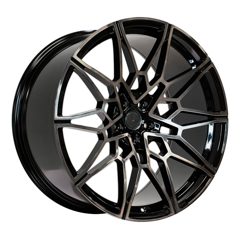Radical Forged IND8260 21x10.5 5x112 ET39 DIA:66.56 Gloss Black Machined Tinted
