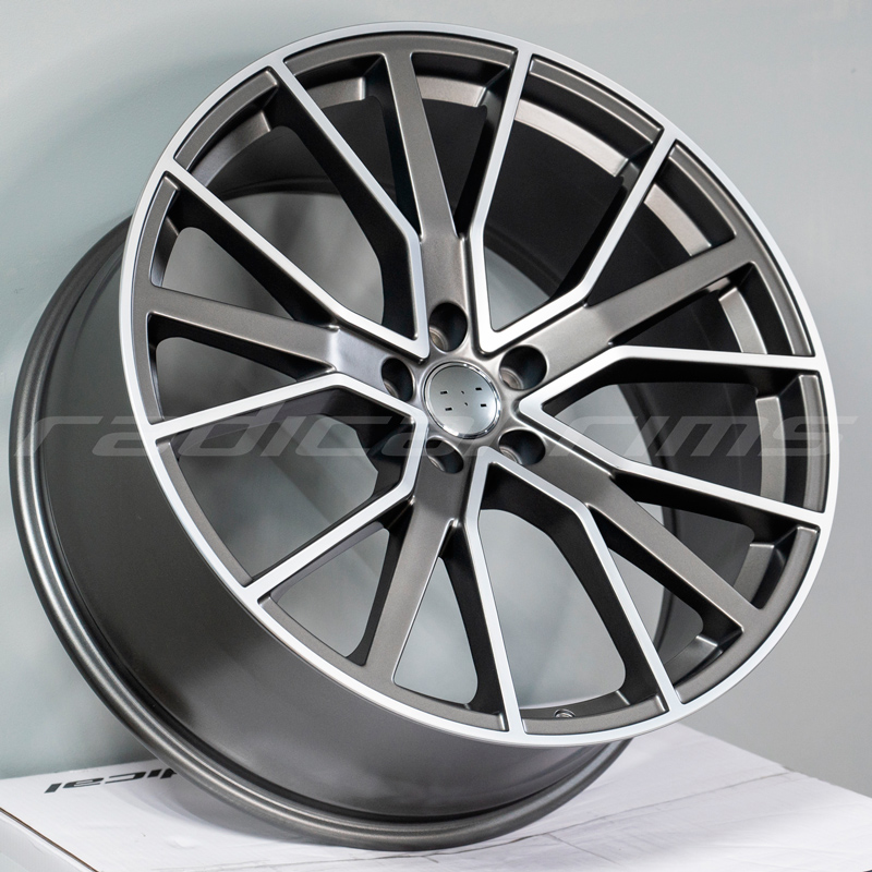 FF Wheels 5348 21x9 5x112 ET30 DIA:66.45 Satin Gunmetal Machined Face
