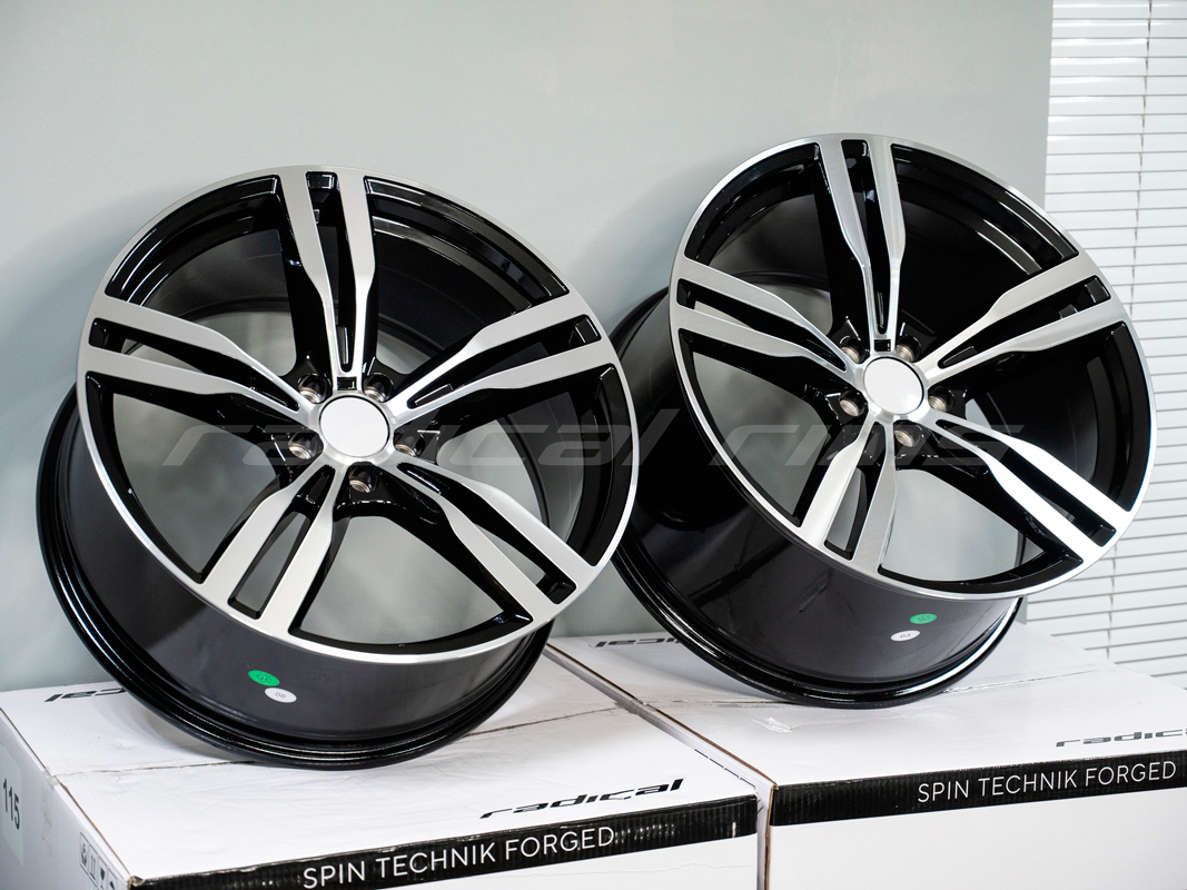 FF Wheels 5657 20x10 5x112 ET40 DIA:66.6 Black Machined Face