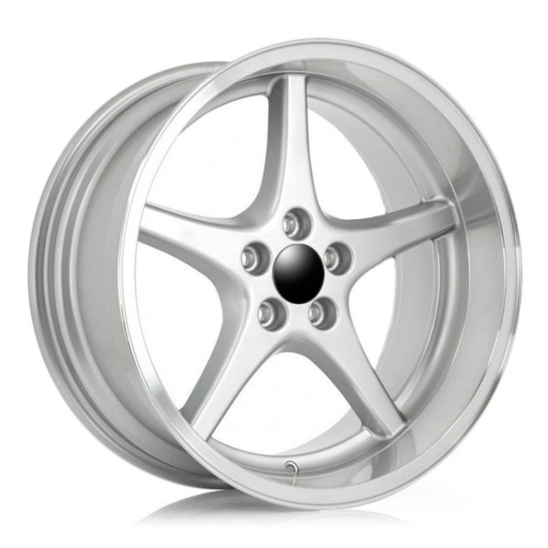 Ocean Wheels MK18 Design 18x8.5 ET6 5x108 SILVER MACHINED LIP