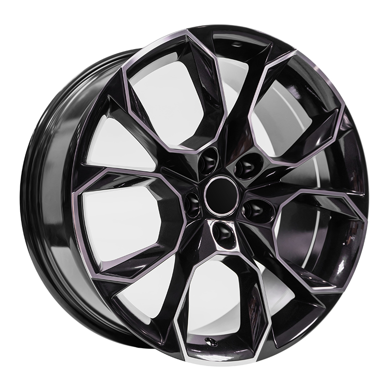 VAG RS SK019 18x8 5x112 ET42 DIA:57.1 Black Machine Face