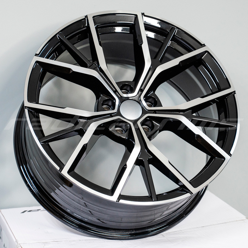 FF Wheels FBX081 19x8 5x112 ET30 DIA:66.6 Black Machined Face