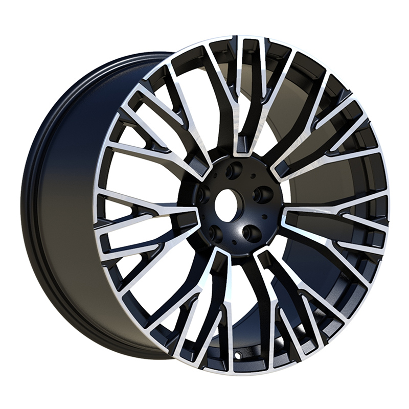 FF FB736 21x10.5 5x112 ET43 DIA:66.6 Black Machined Face