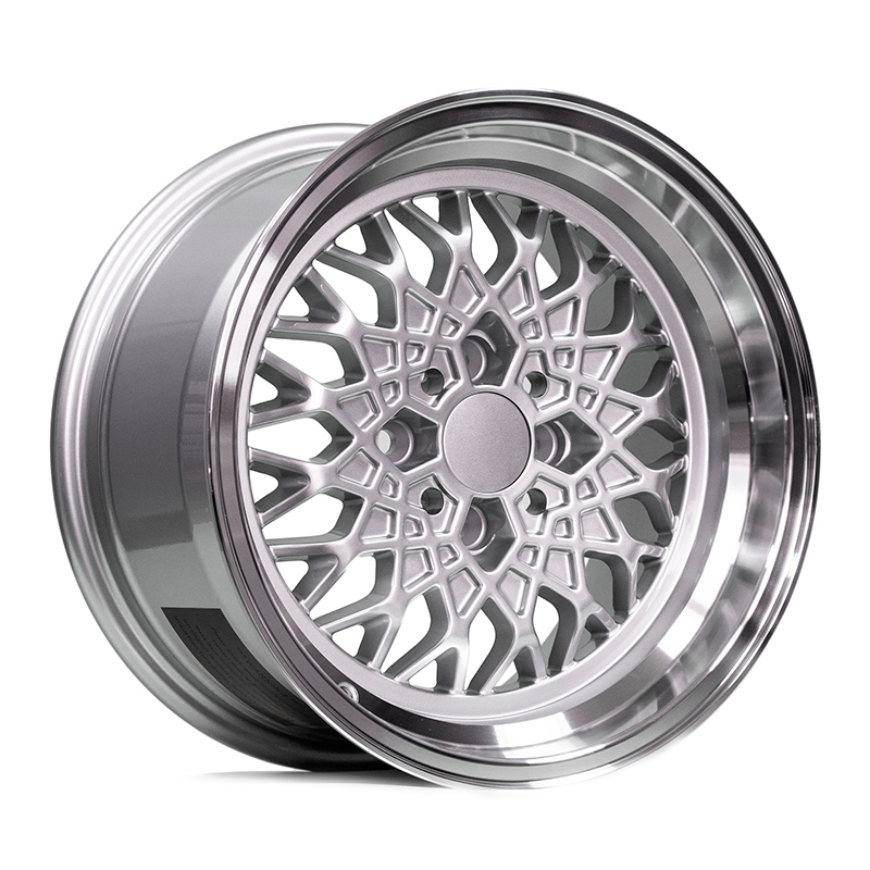 ER Wheels R254 15x8 4x100 ET20 DIA:73.1 Silver Machined Lip